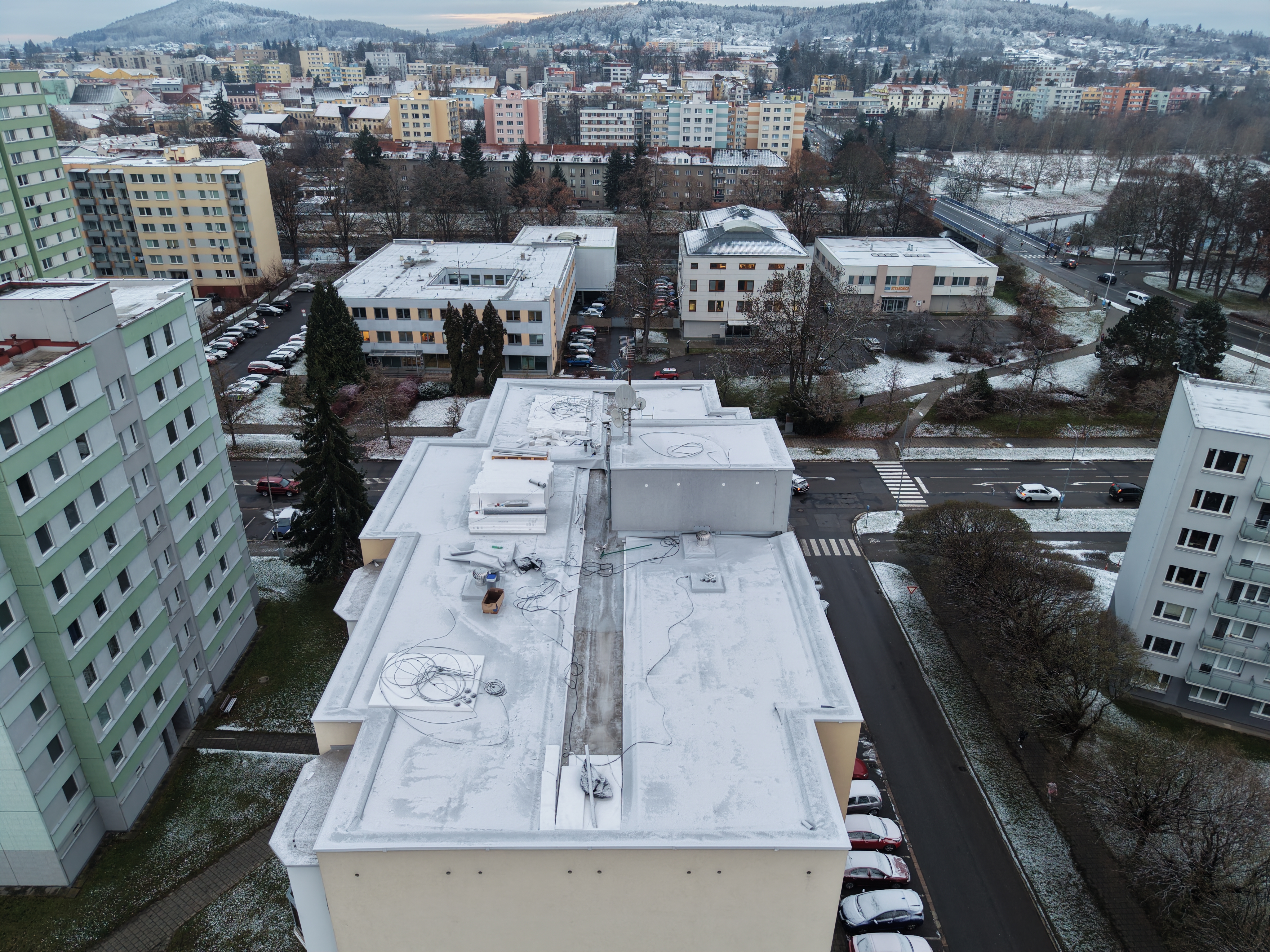 Izolace střechy z PVC folie