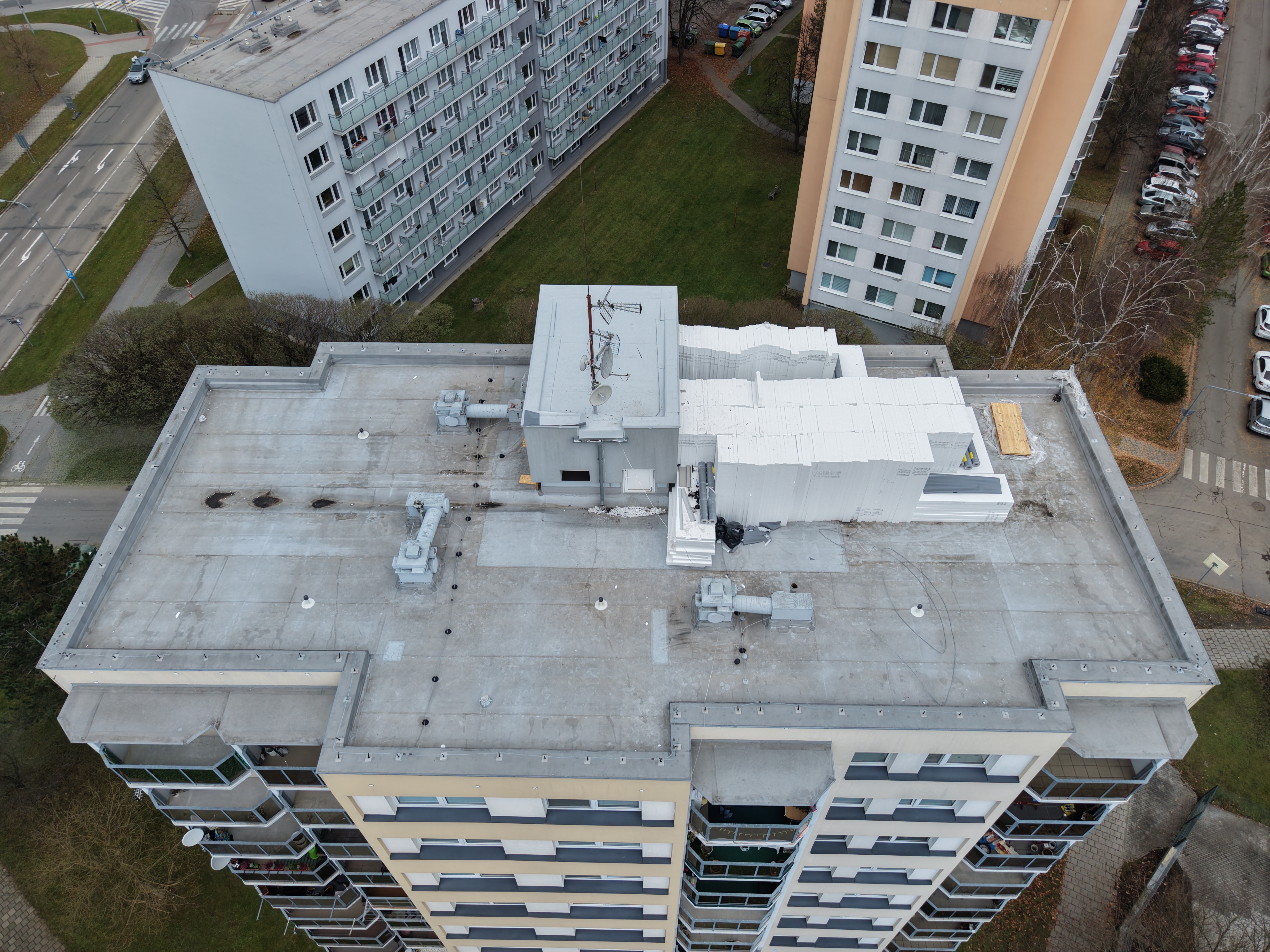 Izolace střechy z PVC folie