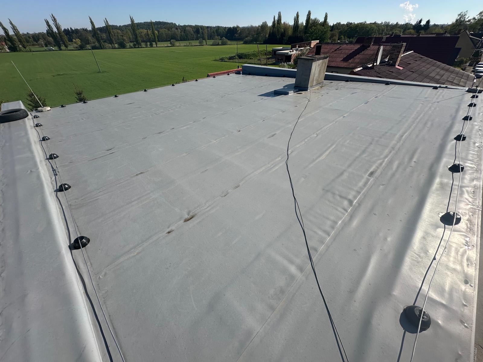 Střecha z PVC folie - realizace